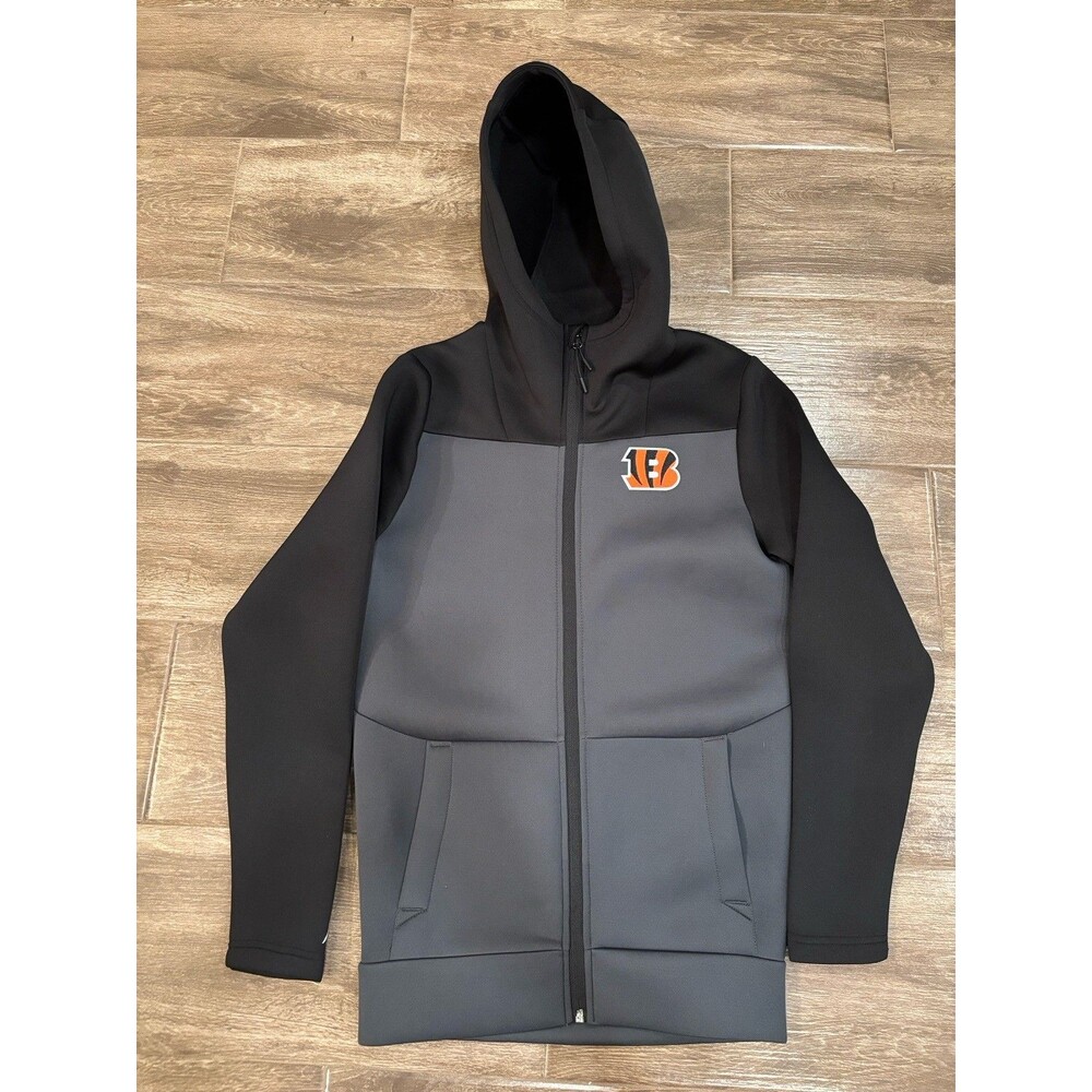 Bengals Mens Soft Shell Jacket With‎ Hood & Logo Size Small EUC